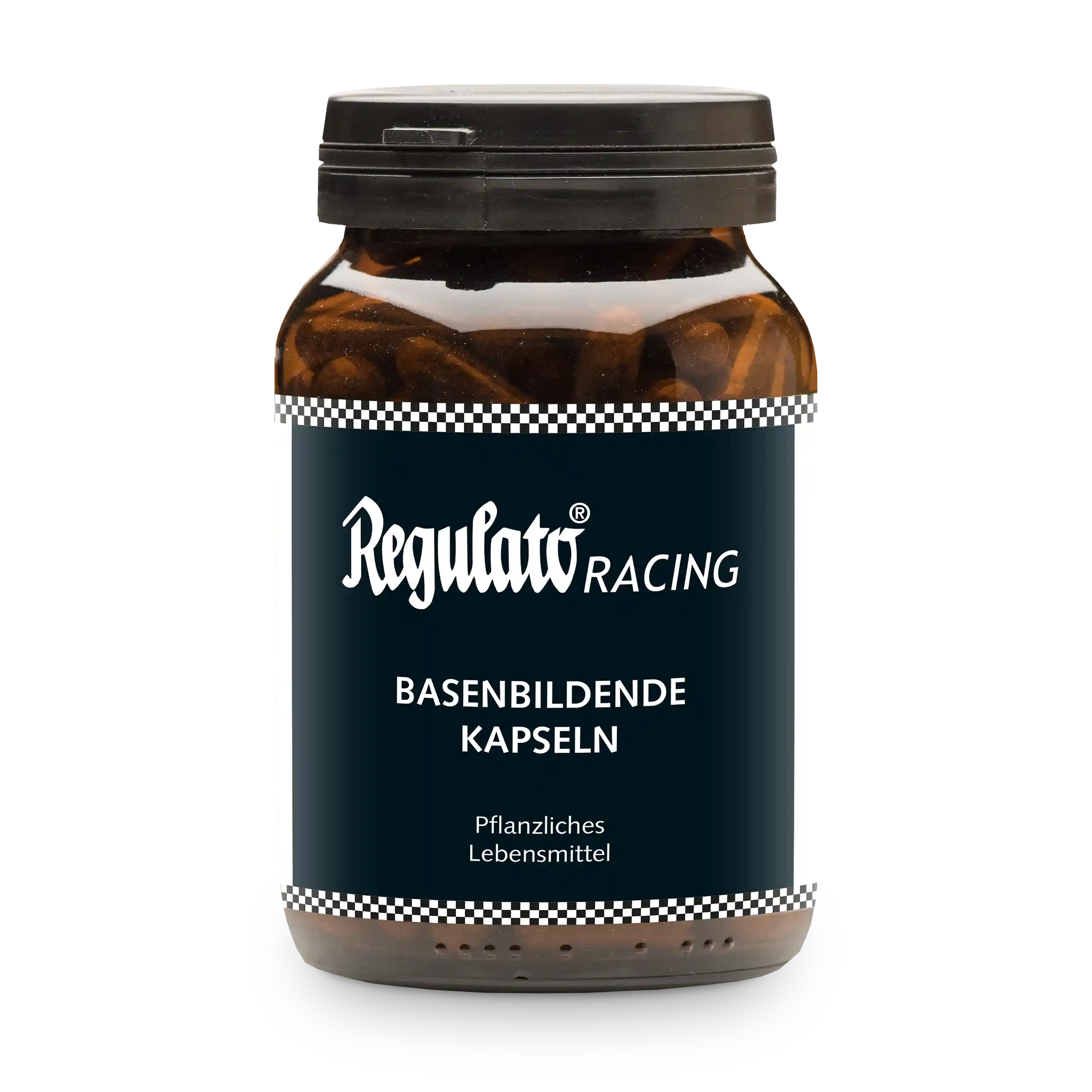 Bio Basenbildende Granulat Kapseln Braunglasdose