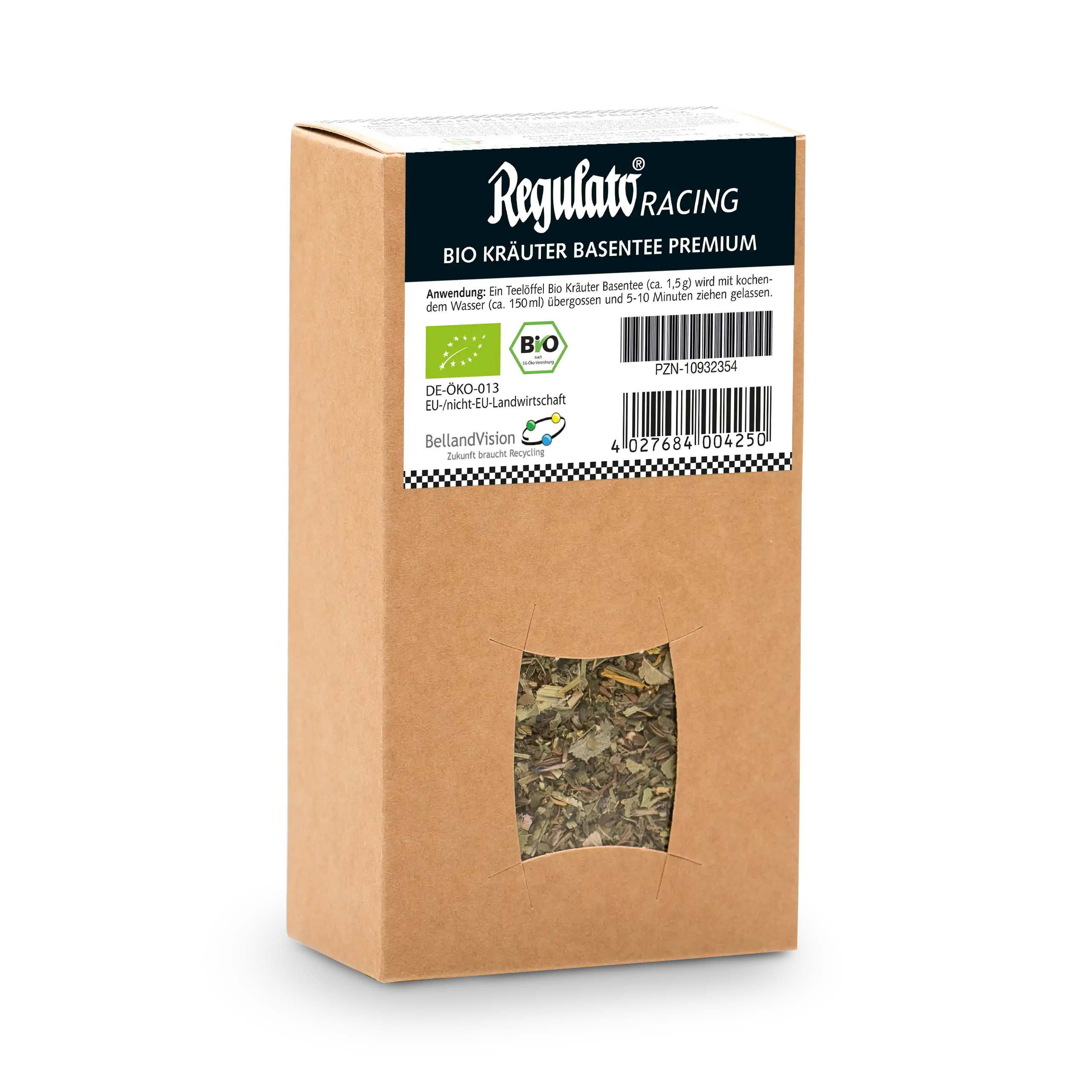 Bio Basentee aus 49 Kräutern Premium Verpackung